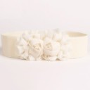 Cinturón elástico de mujer con flor. 8