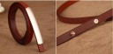 Cinturón estrecho elegante con hebilla J3043 5