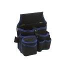 Cinturón multifuncional y bolsa de herramientas para jardineros y electricistas Bolsa combinada con bolsillos Tamaño universal Cinturón ajustable 9
