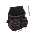 Cinturón multifuncional y bolsa de herramientas para jardineros y electricistas Bolsa combinada con bolsillos Tamaño universal Cinturón ajustable 3