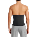 Cinturón negro adelgazante para hombres, moldeador de fitness, soporte lumbar, cinturón de compresión para bajar de peso, cinturón de ejercicio 3