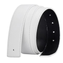 Cinturón perforado sin hebilla de piel auténtica Cinturón de piel de 3,8 cm de ancho con hebillas intercambiables Elegante cinturón de piel de vacuno para uso diario 2