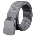Cinturón táctico para hombres 120 x 3,8 cm Cinturón de nylon ajustable con hebilla de plástico resistente Cinturón de trabajo militar 2