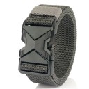 Cinturón trenzado de nailon para hombre, 125 x 3,8 cm, transpirable, deportivo, con hebilla, ajustable, ligero, para vaqueros, pantalones cortos 3