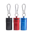 Cinzeiro de bolso para cigarros 6,8×3,2 cm Cinzeiro portátil em alumínio com tampa Chaveiro para viagens Cinzeiro de armazenamento 12