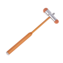 Ciocan neurologic cu două capete 6 x 18,4 cm din aliaj de zinc și ABS Ciocan diagnostic pentru testarea reflexului patelar și nervos 9
