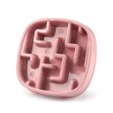 Ciotola anti-ingozzamento per cani e gatti 18,5x18,5x3,5 cm Ciotola quadrata con angoli arrotondati Ciotola antiscivolo con rilievi Riduzione della velocità di alimentazione Digestione sana 1