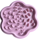 Ciotola anticolica a forma di fiore 23x23x2,5 cm per gatti e cani con rilievi interni ciotola sicura con design ergonomico e facile manutenzione che supporta un'assunzione lenta di cibo 6