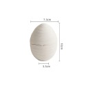 Ciotola in ceramica a forma di uovo 7,3 x 10 cm ceramica bianca per zuppe yogurt dessert presentazione elegante dei piatti 3