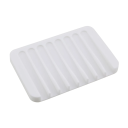 Ciotola in silicone per sapone 11,5x8x1 cm con drenaggio automatico e supporto antiscivolo per sapone Organizzatore multifunzionale 2