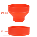 Ciotola pieghevole in silicone per popcorn 14,5 x 20,5 cm Coperchio anti-scoppio Preparazione sana del popcorn Microonde Risparmio di spazio Cucina 2