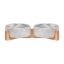 Ciotole in ceramica per gatti con supporto 8