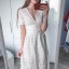 Čipkované biele šaty 4