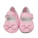 Cipők masnival 43 cm-es babáknak Elegáns balerina cipők pánttal a lábfej fölött Kiegészítő a gyerekek öltöztetéséhez és játékához 2