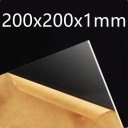 Číra akrylová doska 200x200x1 mm priehľadné plexisklo plastová tabuľa pre rámy modelárstvo ochranné kryty výrobu 5
