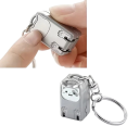 Ciseaux à ongles rotatifs avec pendentif en forme de chat Outil de soin des ongles Ciseaux à ongles pliables en acier inoxydable 4