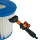 Čistič bazénového filtru z ABS 28 x 9 cm kompatibilní s většinou filtračních vložek černo-oranžový na čištění a údržbu bazénu 3