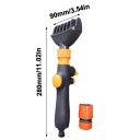 Čistič bazénového filtru z ABS 28 x 9 cm kompatibilní s většinou filtračních vložek černo-oranžový na čištění a údržbu bazénu 4