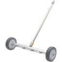 Čistič podvozku Vodní koště 4 vějířové trysky a 2 kolečka Nerezová ocel stříbrná Pro tlakové myčky Nilfisk Kew a Karcher HD Mytí podvozku 1
