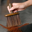 Čisticí kartáč na kávový prášek 14,5 x 10,5 cm Dřevěný kartáč s nylonovými štětinami pro úklid pracovní plochy Barista doplněk 3