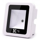 Cititor încorporat QR și coduri de bare cu RFID 13,56 MHz Mifare, 86 × 86 mm, Wiegand USB RS485, alb, pentru controlul accesului și sistemele 1