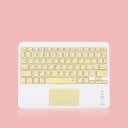 Claviatură mini fără fir cu touchpad pentru dispozitive cu Bluetooth Dispunere QWERTY Taste funcționale și săgeți Baterie litiu 3