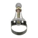 Clé à filtre à huile réglable à sangle 60–120 mm en acier outil universel argenté pour le démontage des filtres automobiles et motos 3