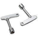 Clé de service triangulaire pour portes d'ascenseur 63 mm clé universelle en alliage de zinc pour utilisation technique et de service 1