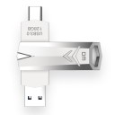 Clé USB dual argentée 2