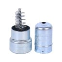 Cleaning Brush for Battery Contacts and Terminals Wire Spiral in Metal Case with Fitted Cap Iron and Stainless Steel Length 8 cm 4