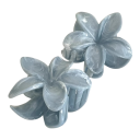 Clema de păr Floare 7 cm Clema decorativă pentru femei Clema florală din plastic rigid Accesoriu elegant pentru coafură 2