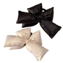 Clema de păr pentru femei cu fundă mare din piele artificială Accesoriu elegant pentru prinderea fermă a părului Accesoriu stilat pentru coafuri de zi cu zi și ocazii festive 2