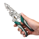 Clește de decapare pliabil 20,5x6 cm Clește multifuncțional cu mecanism cu rotiță pentru electricieni Tăierea firelor Mâner ergonomic 3