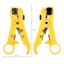 Clește multifuncțional pentru deșurubarea cablurilor RG59 RG6 RG7 RG11 UTP STP SK-5 din oțel, un instrument galben pentru cabluri de rețea și coaxiale 7