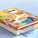Clește pentru carte cu suport 3,5 cm Clește din plastic transparent pentru menținerea paginilor Un ajutor de lectură și un semn de carte 5