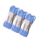 Clești de rufe din oțel inoxidabil, 10 buc., 5,5 x 2,3 cm. Clești de rufe rezistenți cu deschidere de 2 cm. Clești metalici pentru uscat rufe. Rezistente la vânt și puternice. 1