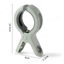Clești de rufe din plastic, 3 bucăți, puternici, 11 x 6 x 2 cm, deschidere mare de până la 7,7 cm, rezistenți la vânt, practici, pentru uz casnic 2