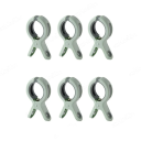 Clești de rufe din plastic rezistent, 6 bucăți, 11 x 6 x 2 cm, deschidere puternică de până la 7,7 cm, clești de rufe rezistenti la vânt pentru cablu, design robust pentru casă și camping 4