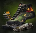 Climbing Footwear with Army Pattern 4