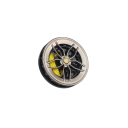 Clip de ventilation de voiture design pneu désodorisant environ 5,5 × 5,3 cm accessoire décoratif intérieur de voiture 2