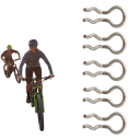 Clip di molla per freni a disco per bicicletta clip di fissaggio a perno accessori per componenti ciclistici 5 pz 4