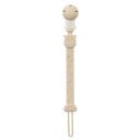 Clip en silicone pour tétine Girafe avec lien et pince Silicone doux Support pour tétine pour bébés et nourrissons À attacher aux vêtements 2