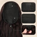 Clip in culík vlnité příčesky 55 cm syntetické vlasy 100 g prodloužení a zahuštění culíku s nastavitelným uchycením 7