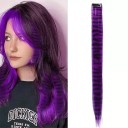 Clip in pramínek vlasů se vzorem 45 cm syntetické vlasy 6 g pro barevné oživení účesu a rychlou úpravu vzhledu 10