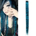 Clip in pramínek vlasů se vzorem 45 cm syntetické vlasy 6 g pro barevné oživení účesu a rychlou úpravu vzhledu 5