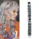 Clip in pramínek vlasů se vzorem 45 cm syntetické vlasy 6 g pro barevné oživení účesu a rychlou úpravu vzhledu 7