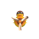 Clip magnétique pour ventilation de voiture Aromathérapie Canard avec casque et lunettes avec hélice Personnage de dessin animé mignon Décoration 2