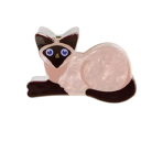 Clip para el cabello de mujer Gato 3,7 x 7 cm Clip decorativo pequeño Hebilla de pelo de gato adorable Accesorio estiloso para peinados 3