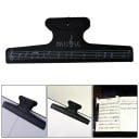 Clip per spartiti 150 x 50 mm Supporto universale per fogli Clip a molla robusta Supporto in ABS nero per spartiti Accessori per musicisti 3