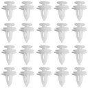 Clipes de plástico para automóvel brancos 50 unid 1